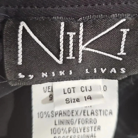 Niki by Niki Livas Velvet Maxi Dress Black Size 14 - Picture 3 of 7